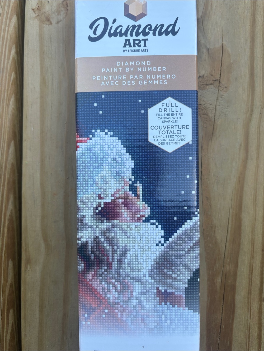 Diamond Art santa Christmas 12 by 12 new in box kit